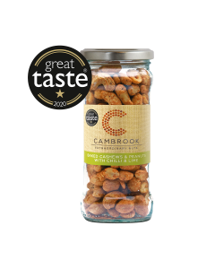 Cambrook - Jar of Baked Chilli & Lime Cashews and Peanuts  - 6 x 170g