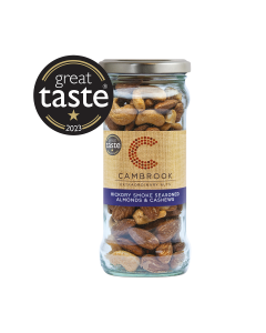 Cambrook - Jar of Baked Hickory Smoked Seasoned Almonds & Cashews  - 6 x 180g
