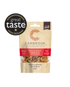 Cambrook - Chilli & Garlic Mixed Nuts With Corn - 12 x 65g