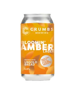 Crumbs Brewing - Bloomin Amber Lager Can 4.8% Abv - 12 x 440ml