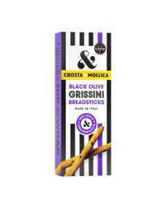 Crosta Mollica - Black Olive Grissini - 12 x 140g