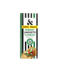 Crosta Mollica - Hand Stretched Rosemary Linguette Flatbread with EVOO - 6 x 150g
