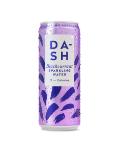 Dash Water - Sparkling Water Infused with Wonky Blackcurrants - 12 x 330ml