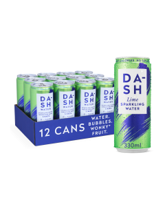 Dash Water - Sparkling Water Infused with Wonky Limes - 12 x 330ml