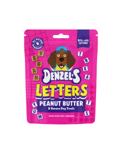 Denzel's - Letters: Peanut Butter & Banana Dog Treats - 10 x 90g
