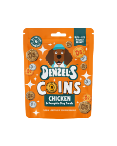 Denzel's - Coins: Chicken & Pumpkin Dog Treats - 10 x 90g