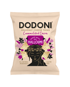 Dodoni - Baked Halloumi Caramelised Onion Cheese Thins - 8 x 80g