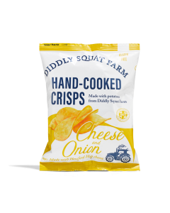 Diddly Squat - Cheese & Onion Crisps - 24 x 40g