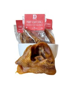 Dewkes Snacks for Dogs - Porky Scratchings Top Up Box - 10 x 55g