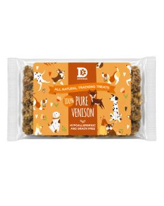 Dewkes Snacks for Dogs - Venison Training Treat Tin Refill Pouch - 8 x 200g