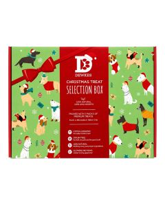 Dewkes Snacks for Dogs - Christmas Selection Box Gift For Dogs - 4 x 570g