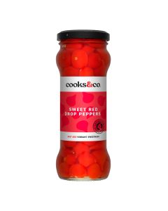 Cooks & Co - Sweety Drop Red Peppers in Brine - 6 x 235g