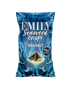 Emily Crisps - Salt Seaweed Crisps Sharing Bag - 8 x 50g