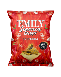 Emily Seaweed - Sriracha Seaweed Crisps - 8 x 50g