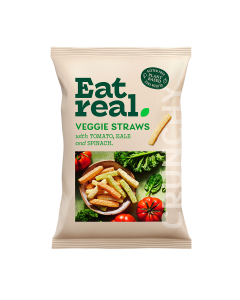 Eat Real - Veggie Straws with Tomato, Kale and Spinach - 10 x 110g