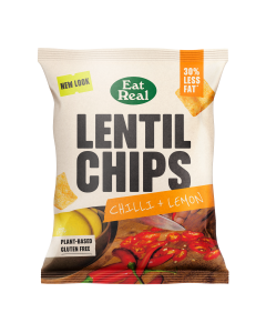 Eat Real - REALEST Chilli & Lemon Lentil Chips - 18 x 40g