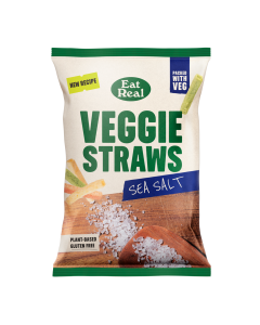Eat Real - REALEST Sea Salt Veggie Straws - 18 x 40g