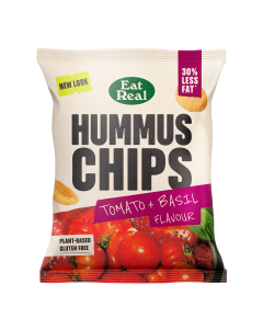 Eat Real - REALEST Tomato & Basil Hummus Chips - 18 x 45g