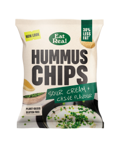 Eat Real - REALEST Sour Cream & Chive Hummus Chips - 18 x 45g