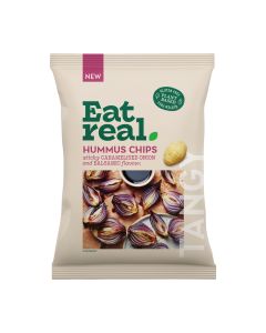 Eat Real - Caramelised Onion & Balsamic Vinegar Hummus Chips - 10 x 110g