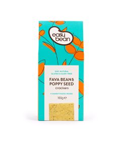 Easy Bean - Fava Bean & Poppy Seed Cracker - 8 x 150g