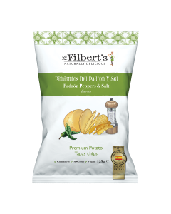 Mr Filbert's - Padron Peppers & Salt Premium Potato Tapas Crisps - 10 x 125g