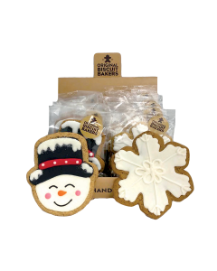 Original Biscuit Bakers - Snowman & Snowflake Biscuits - 16 x 60g