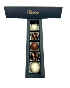 Figsbury - Fairtrade Box of 5 Milk, Dark & White Chocolate Covered Figs - 24 x 85g