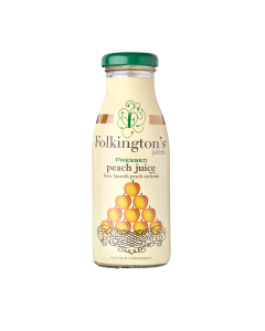 Folkington's - Pressed Peach Nectar Drink - 12 x 250ml
