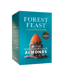 Forest Feast - Salted Dark Chocolate Almonds Gift Tube - 6 x 140g