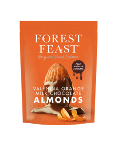 Forest Feast - Valencia Orange Milk Chocolate Almonds - 8 x 120g