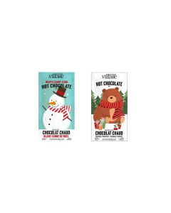 Gourmet du Village - Mixed Case of Snowman and Festive Bear Hot Chocolate - 24 x 35g