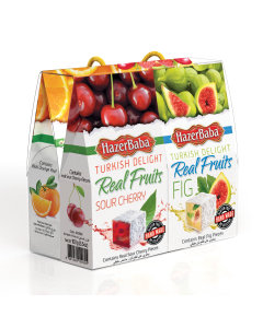 Hazer Baba - 4 Piece Gifting Pack (1 x Real Fruits, 1 x Orange, 1 x Sour Cherry & 1 x Fig) - 6 x (4 x 100g)