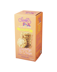 Sweet FA Gluten Free - Organic Cranberry & Orange Cookies - 12 x 125g