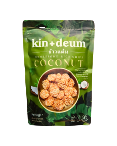 kin + deum - Coconut Wholesome Rice Chips - 12 x 60g