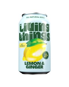 Living Things - Lemon & Ginger - 12 x 330ml
