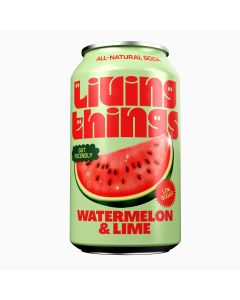 Living Things Soda - Watermelon & Lime - 12 x 330ml