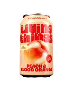 Living Things - Peach & Blood Orange - 12 x 330ml