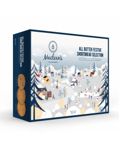 Maclean's Highland Bakery - Scottish All Butter Festive Shortbread Selection Pack inc Yuletide Almond, Spiced Ginger & Cranberry & Orange - 4 x 600g