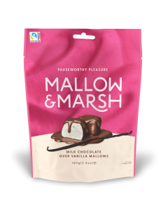 Mallow & Marsh - Vanilla Marshmallows Coated in Milk Chocolate - 6 x 100g