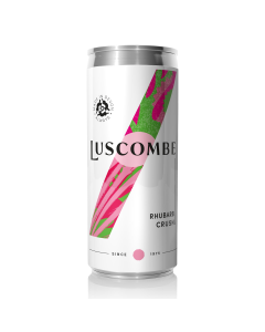Luscombe Drinks - Organic Rhubarb Crush Can - 12 x 320ml