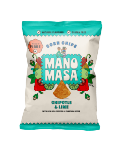 Manomasa - Chipotle & Lime Tortilla Chips  - 10 x 140g