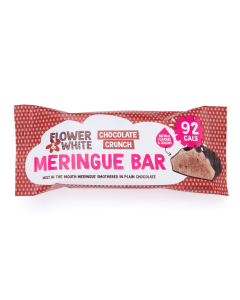 Flower & White - Chocolate Crunch Meringue Bar - 12 x 20g