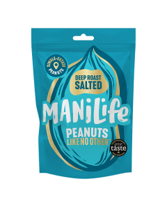 ManiLife - Deep Roast Salted Peanuts - 8 x 75g
