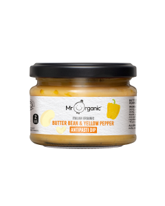 Mr Organic - Organic Butter Bean & Yellow Pepper Antipasti Dip - 6 x 230g