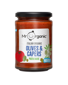 Mr Organic - Organic Puttanesca Olives & Capers Pasta Sauce - 6 x 350g