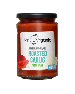 Mr Organic - Organic Roasted Garlic Pasta Sauce with No Added Sugar - 6 x 350g