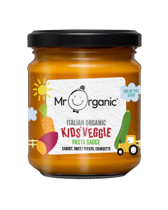 Mr Organic - Organic Carrot, Sweet Potato, Courgette Kids Veggie Pasta Sauce - 6 x 200g