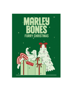 Marleybones - Advent Calendar for Dogs (48 treats inc. Pork, Apple & Sage & Turkey, Cranberry & Rosemary) - 7 x 135g