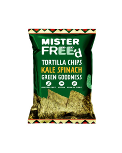 Mister Free'd - Organic Tortilla Chips with Kale & Spinach - 12 x 135g